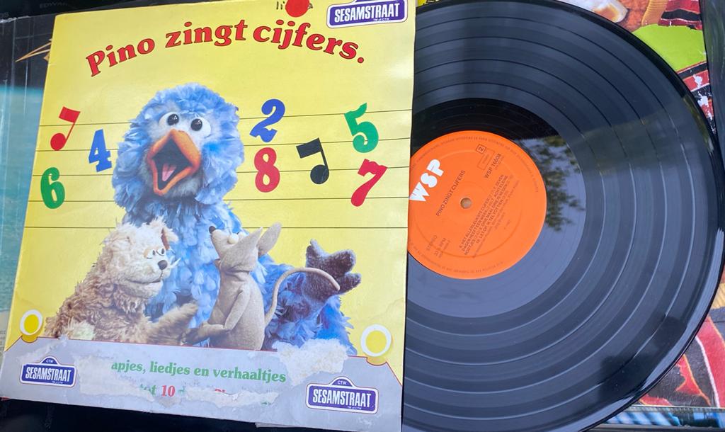 Sesamstraat lp pino zingt cijfers, Ophalen of Verzenden, Zo goed als nieuw