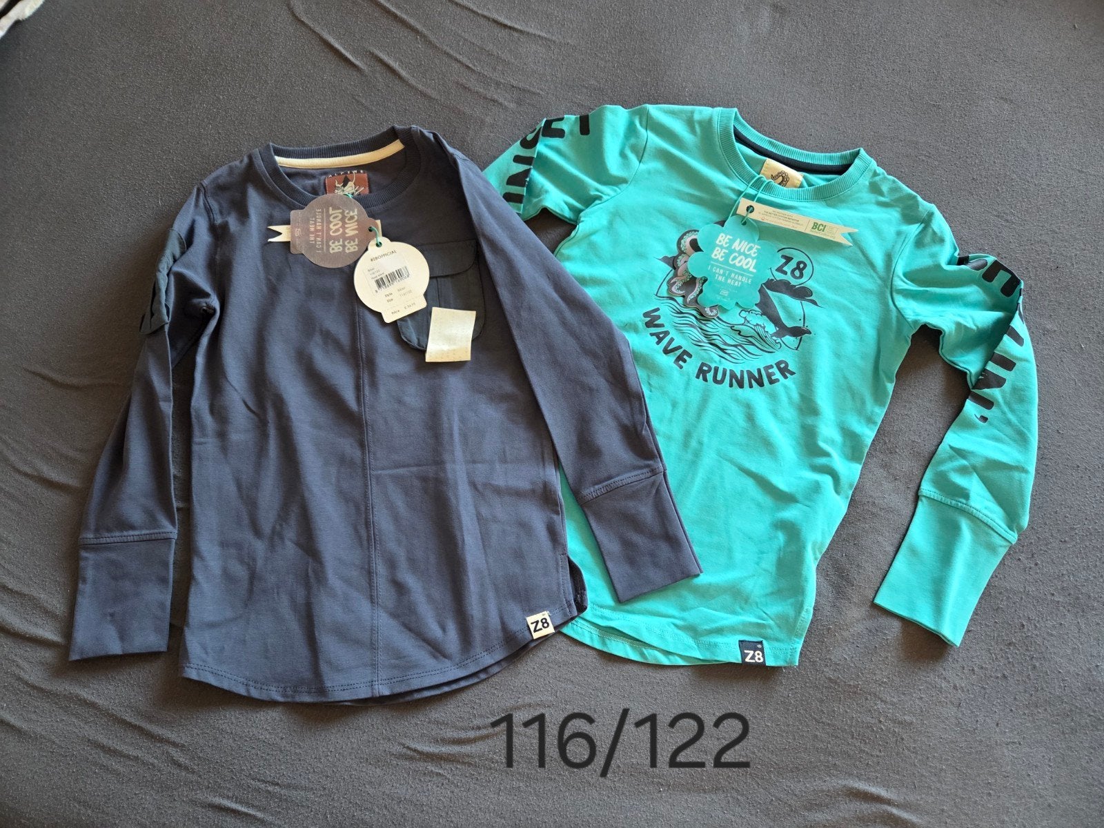 Z8 Nieuwe Longsleeves Maat 116/122, Z8, Nieuw, Ophalen of Verzenden, Shirt of Longsleeve