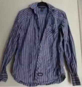 Bijna nieuwe VANGUARD jeans blauw OVerhemd Blouse Blauw L, Ophalen of Verzenden, Zo goed als nieuw, Blauw