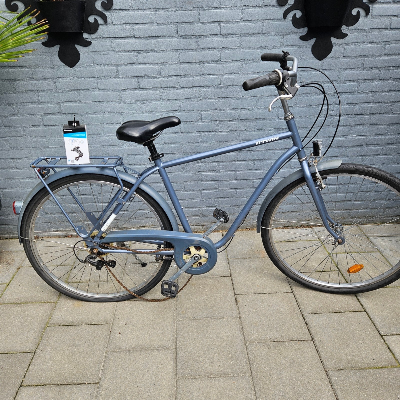 B'Twin Elops 120 Stadsfiets, Fietsen en Brommers, Ophalen, Gebruikt, Overige merken, Versnellingen