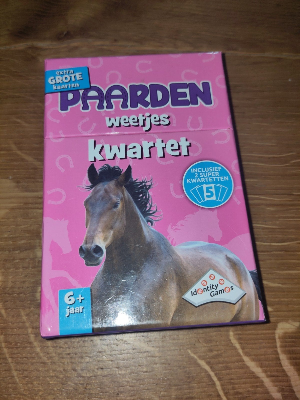 Paarden weetjes kwartet - Identity Games (6+ jaar), Drie of vier spelers, Ophalen of Verzenden, Gebruikt, Identity Games