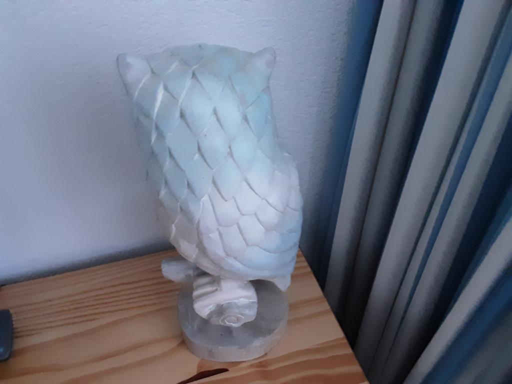 Houten uil beeldje - Decoratief houtsnijwerk, Antiek en Kunst, Minder dan 20 cm, Ophalen of Verzenden, Handgemaakt, Beeld