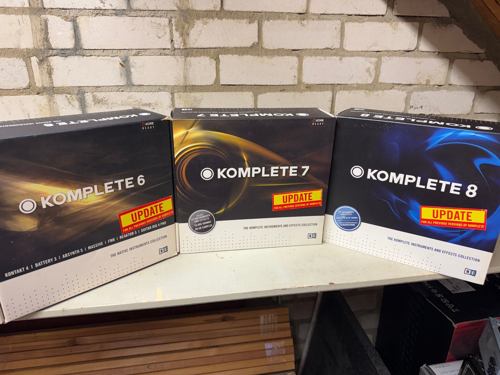 Native Instruments Komplete 6, 7, 8 Upgrade DVD's (zonder li, Ophalen of Verzenden, Gebruikt, Overige merken