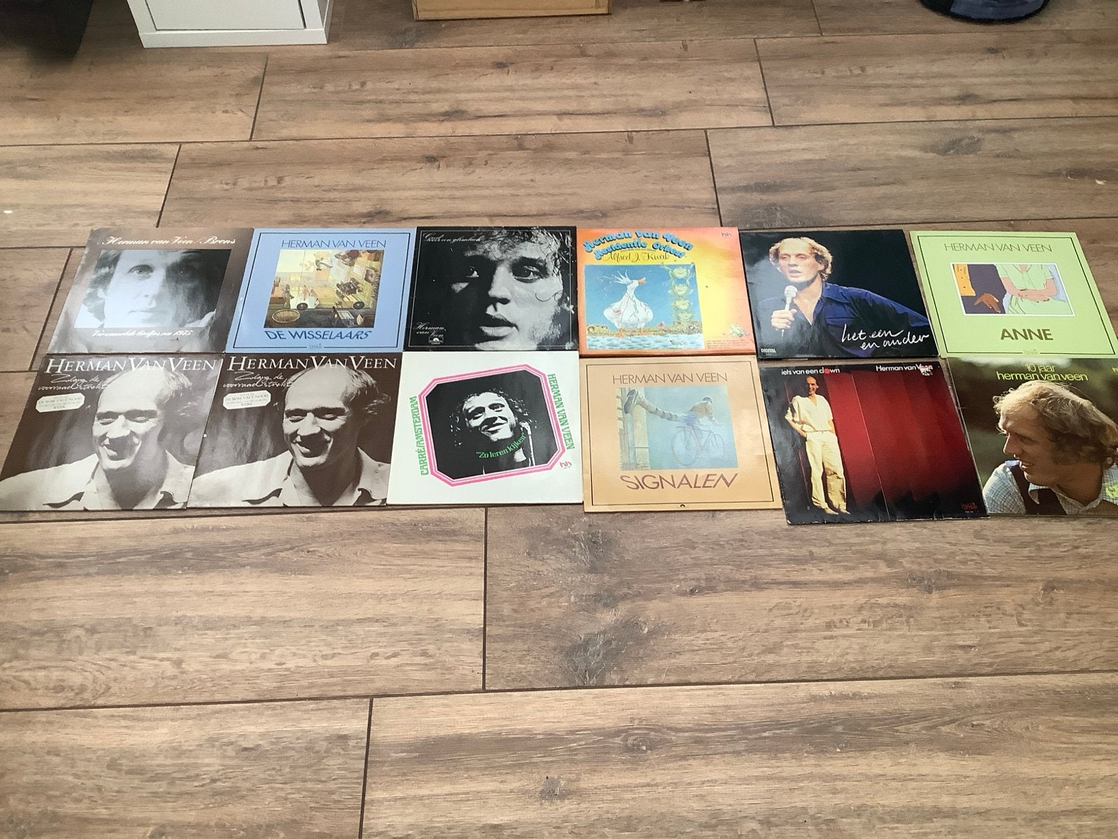 Grote verzameling LP's van Herman van Veen - In goede staat, Ophalen, LP, Cabaret of Kleinkunst, Zo goed als nieuw