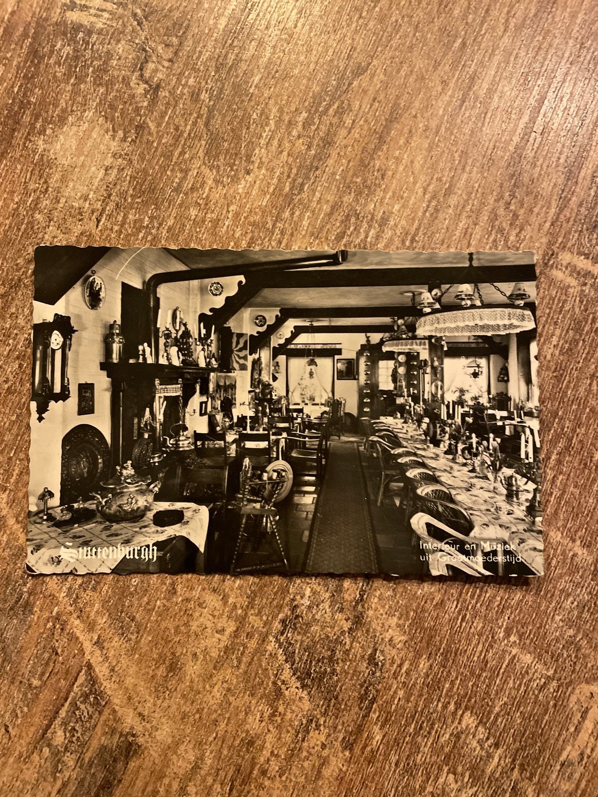 Oude ansichtkaart Hotel-Café-Restaurant Stuttenburgh, Ophalen of Verzenden, 1940 tot 1960, Gelopen, Noord-Holland