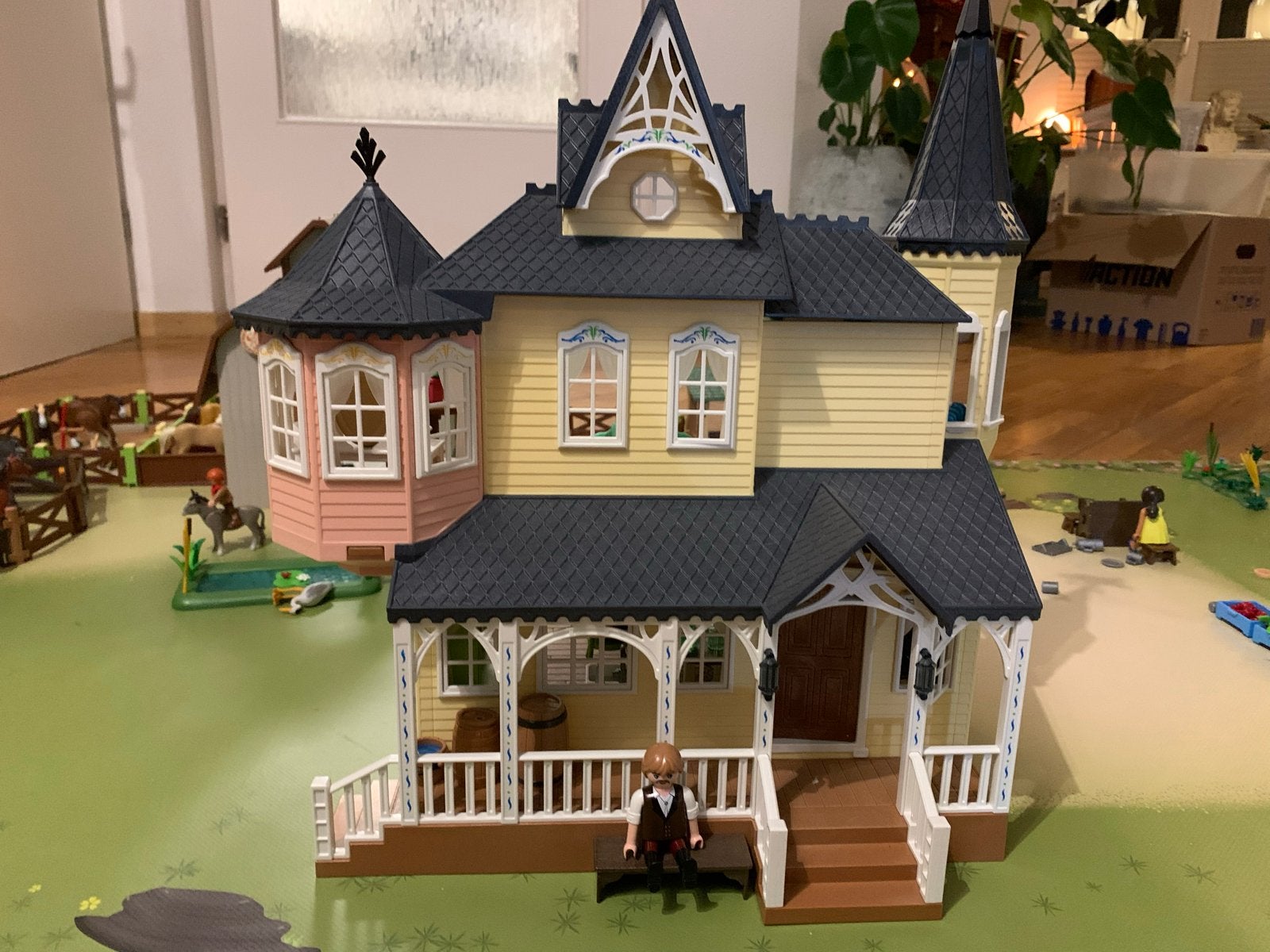 Spirit Playmobil Herenhuis met Meubels en Poppen, Ophalen of Verzenden, Gebruikt, Poppenhuis