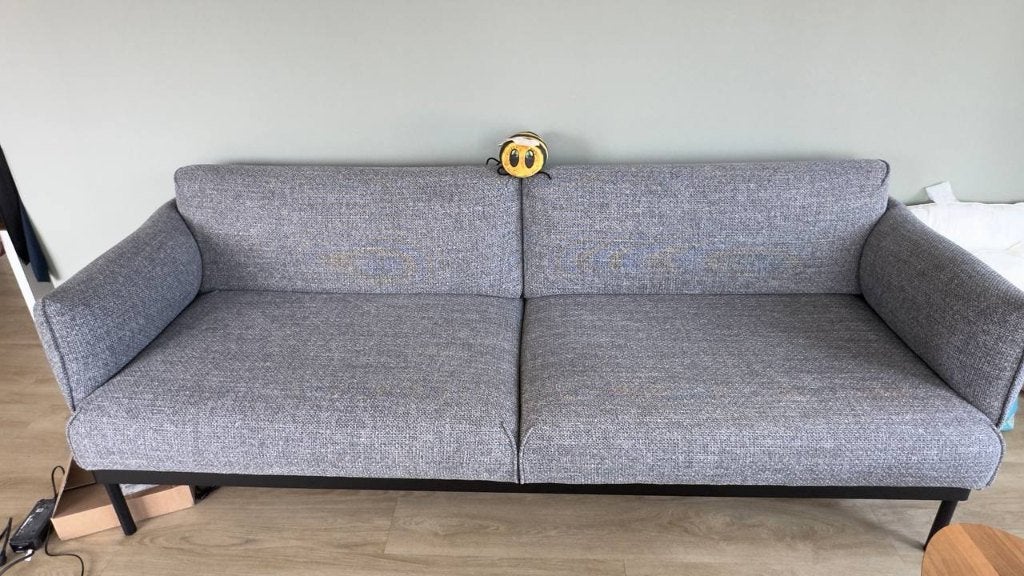 IKEA ÄPPLARYD 3-zits bank grijs, Modern, Scandinavisch, Driepersoons, 75 tot 100 cm, Ophalen of Verzenden