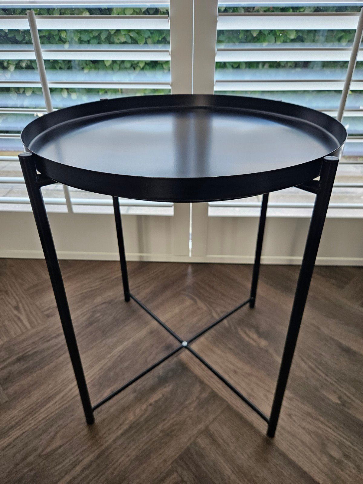 IKEA GLADOM Bijzettafel / Salontafel, Minder dan 55 cm, Modern, Industrieel, Metaal of Aluminium, Rond