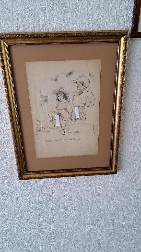 Kunst tekening ero, Ophalen of Verzenden