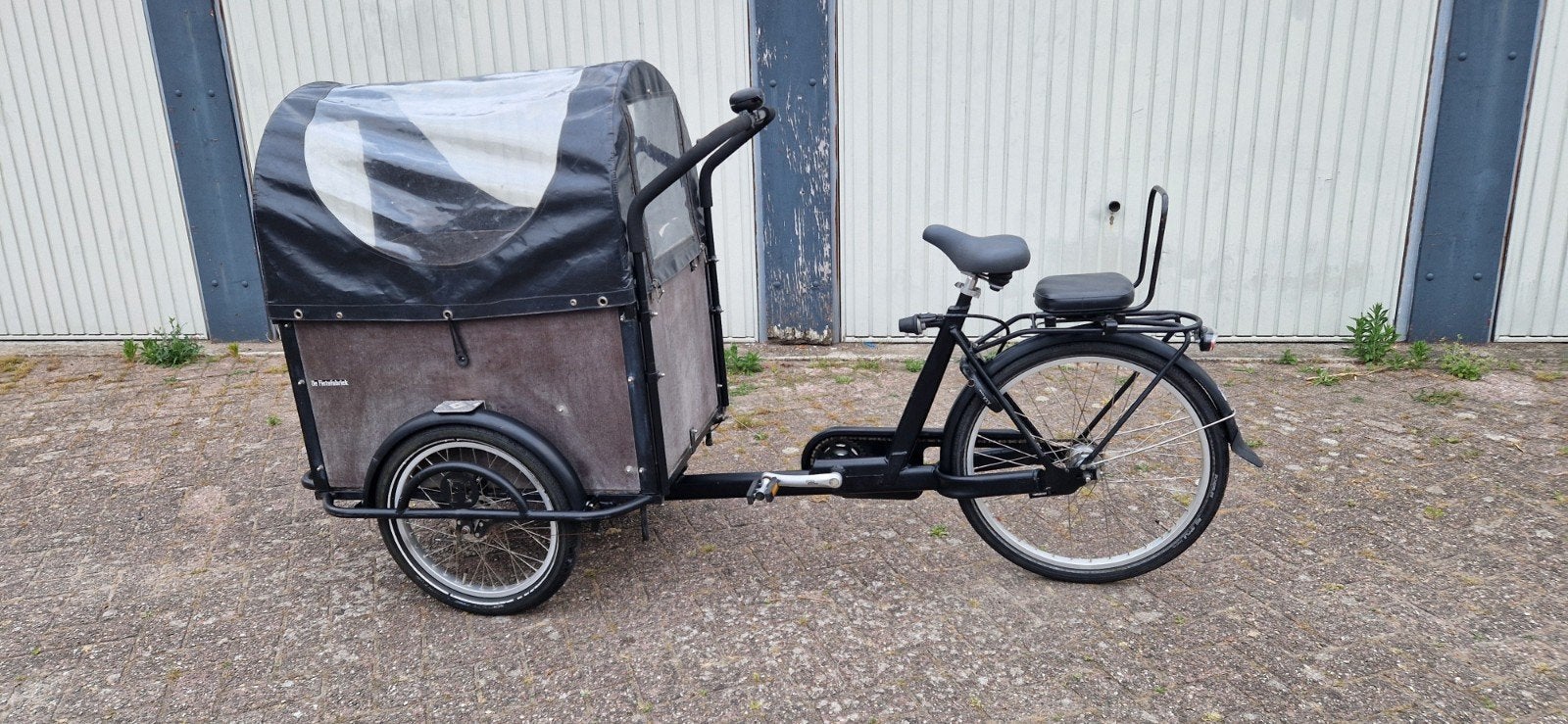 Bakfiets fiets fabriek geen gebreken  incl regentent, Fietsen en Brommers, Fietsen | Bakfietsen, Gebruikt, Huif, 3 kinderen, Ophalen of Verzenden