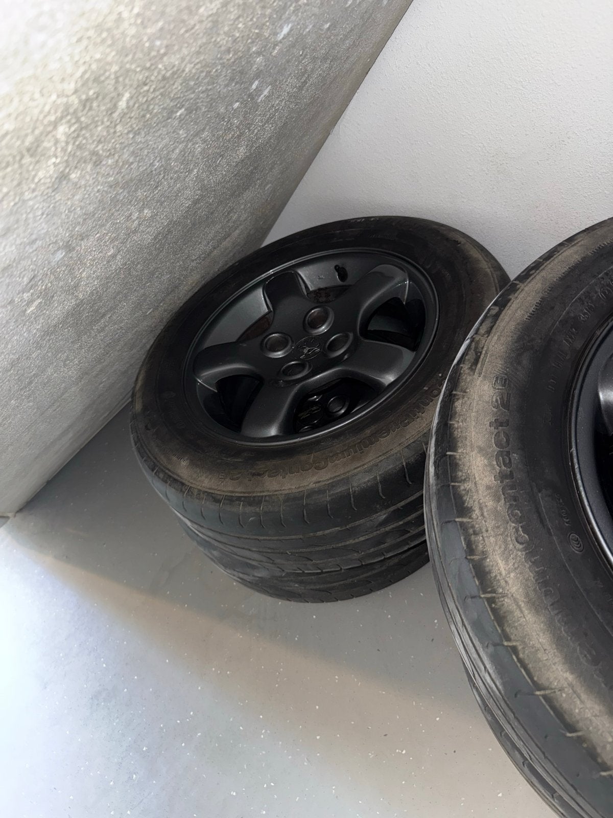 Peugot partner Set van 4 gebruikte met velgen, Ophalen of Verzenden, Gebruikt