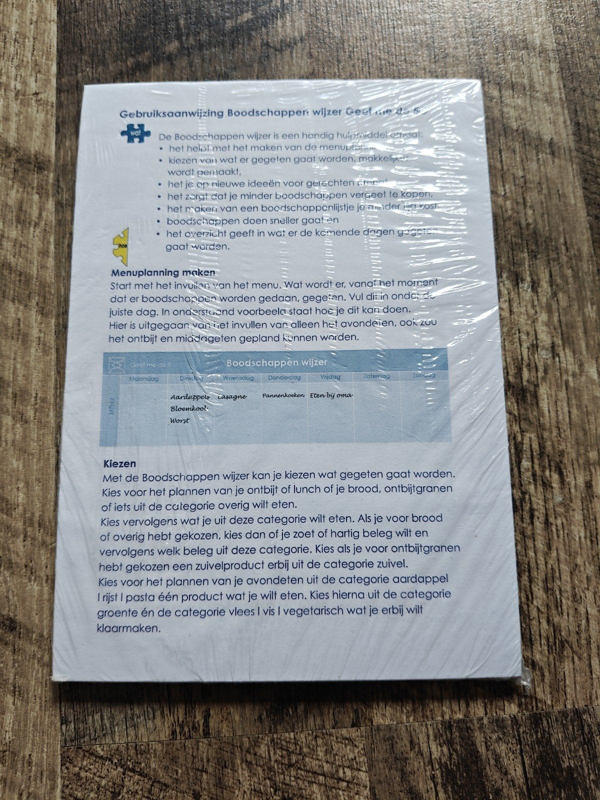 Boodschappen wijzer Geef me de 5, Ophalen of Verzenden