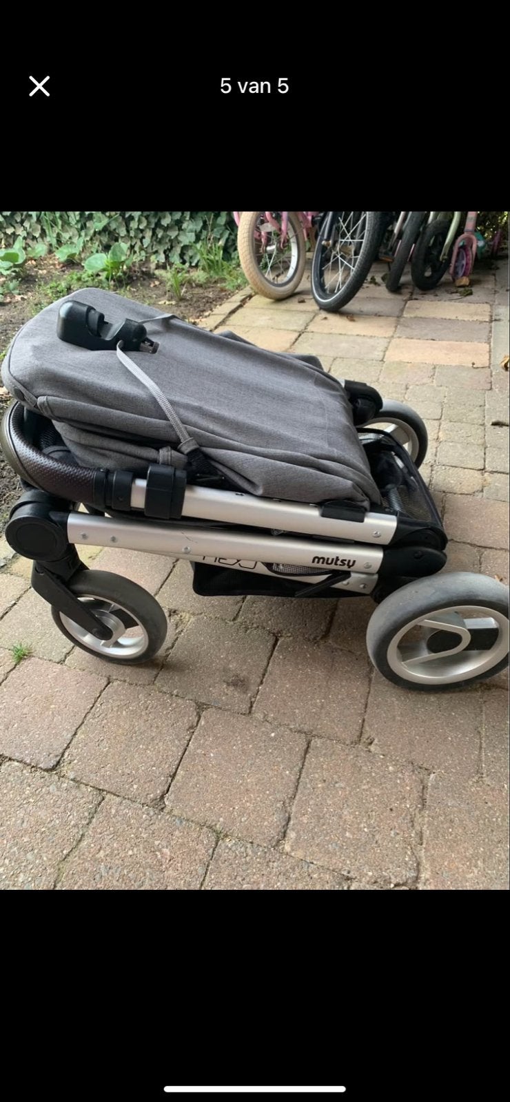 Mutsy Evo kinderwagen - Grijs, Kinderen en Baby's, Ophalen, Gebruikt, Kinderwagen, Mutsy