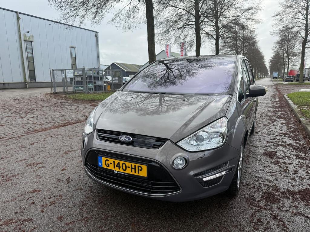 Ford S-Max 2.0 EcoBoost Titanium 7persoon automaat, Auto's, Euro 5, Gebruikt, Zwart, 4 cilinders