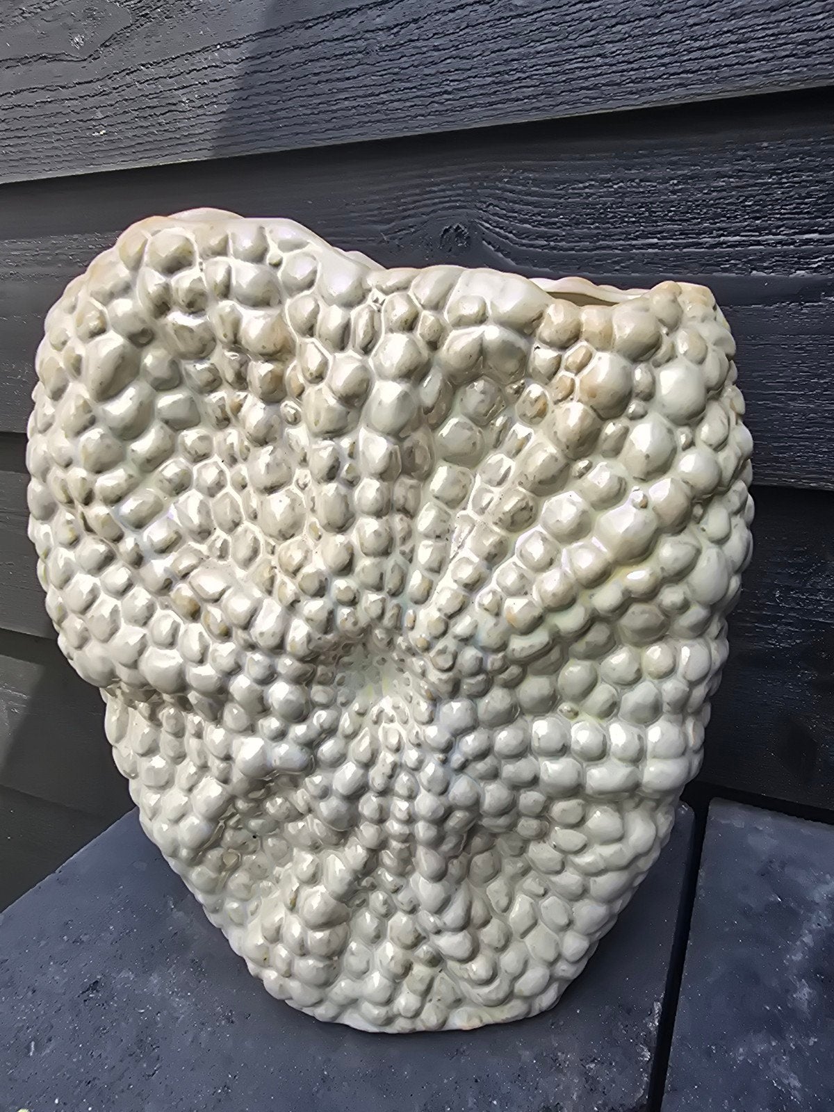 Bijzondere vaas met bubbelstructuur - PTMD Collection, Ophalen, Overige kleuren, Met patroon/structuur, Zo goed als nieuw