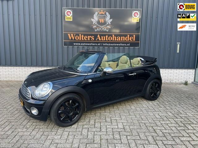 Mini Mini Cabrio 1.6 Cooper Chili, Auto's, Gebruikt, Beige, 4 cilinders, Cabriolet