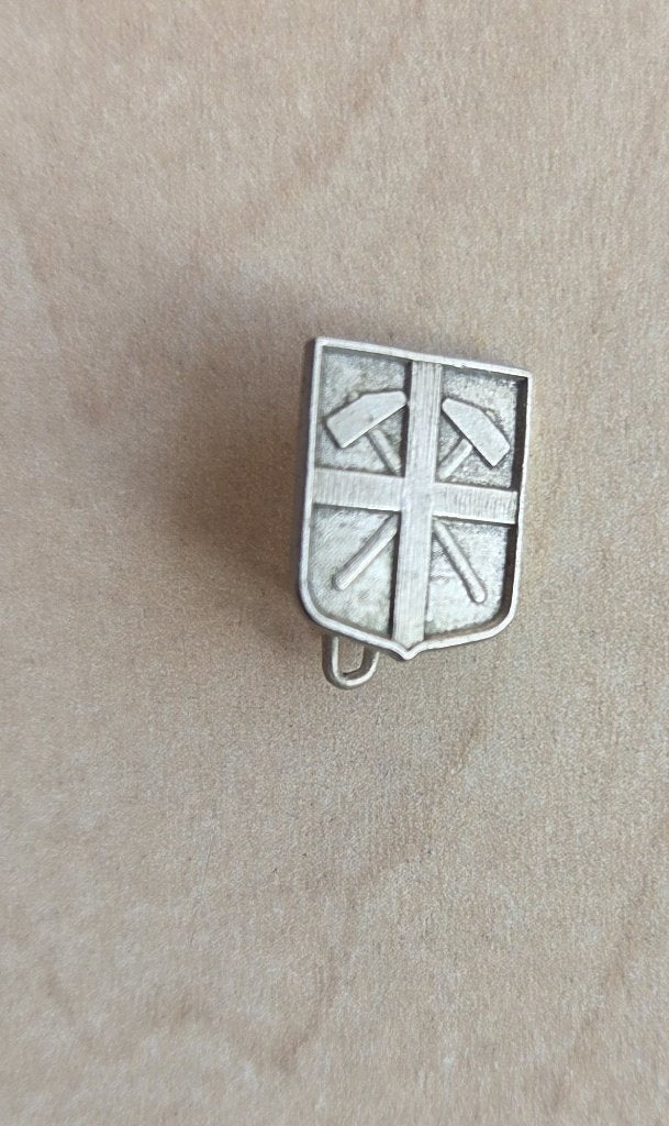 Mijnwerker Kolen Mijnen Limburg embleem broche, Verzamelen, Speldjes, Pins en Buttons, Gebruikt, Speldje of Pin, Overige onderwerpen