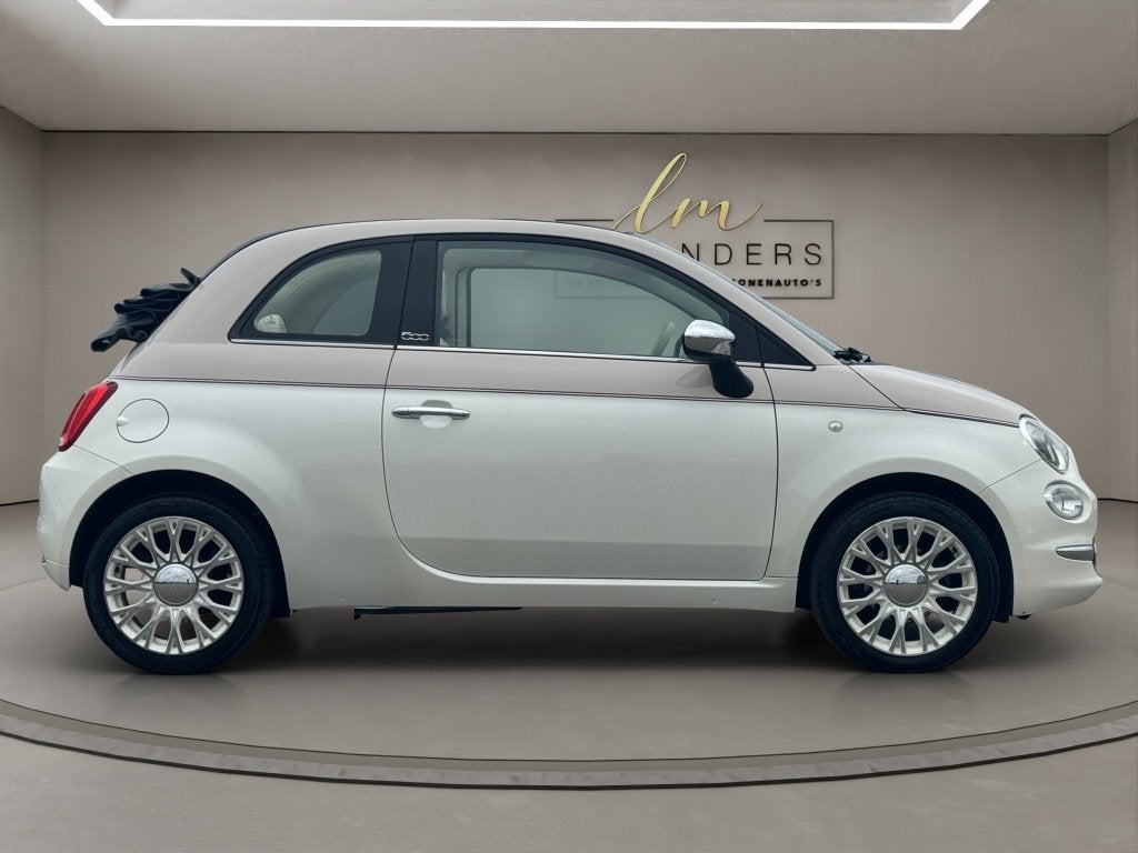 Fiat 500C 1.2 60Th Anniversary 2017 BICOLORE | Automaat | Ca, Auto's, 12 maanden, Gebruikt, 4 cilinders, Wit