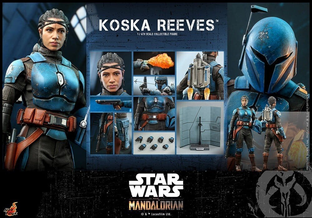 Hot Toys 1/6 Koska Reeves Star Wars Mandalorian, Ophalen of Verzenden, Zo goed als nieuw, Actiefiguurtje