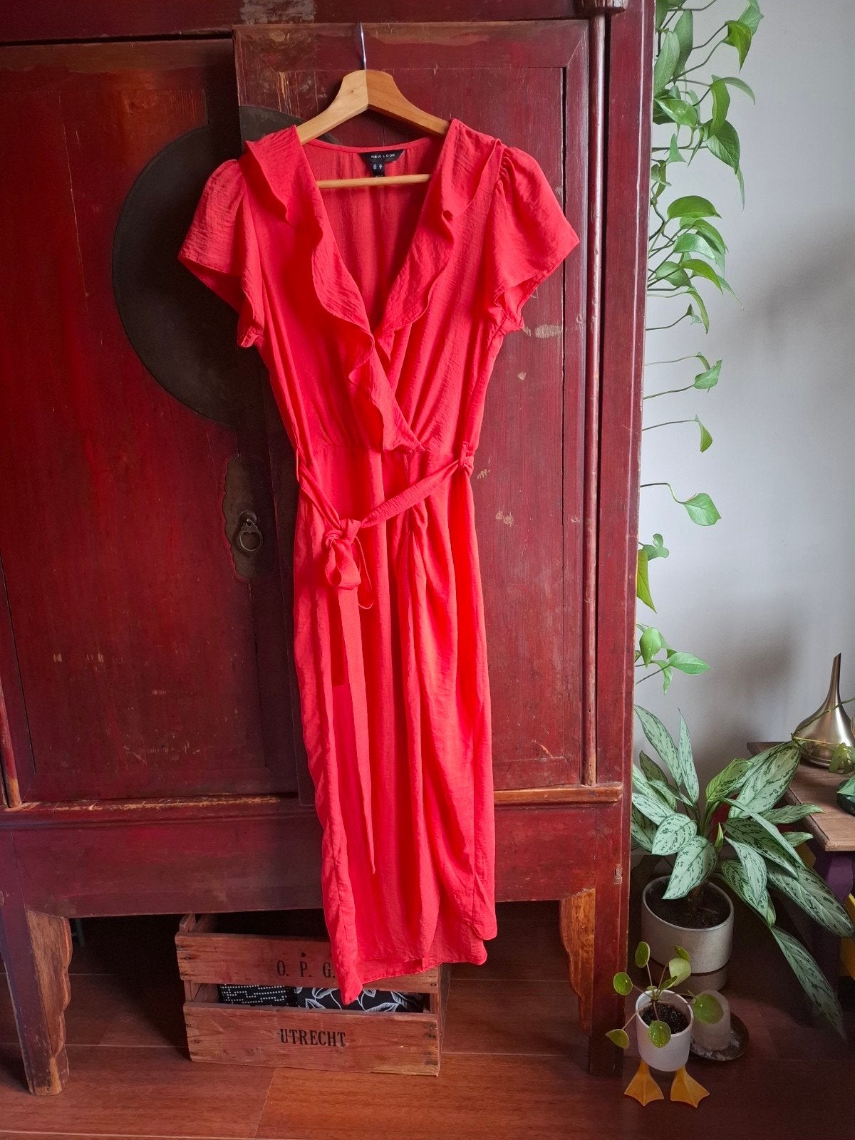 Mooie rode jurk New Look maat 40, Kleding | Dames, Maat 38/40 (M), New Look, Ophalen of Verzenden, Zo goed als nieuw