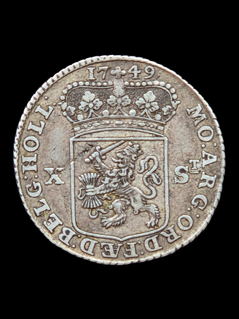 X Stuiver 1749 Holland // Kabelrand!, Vóór koninkrijk, Zilver, Losse munt, Overige waardes
