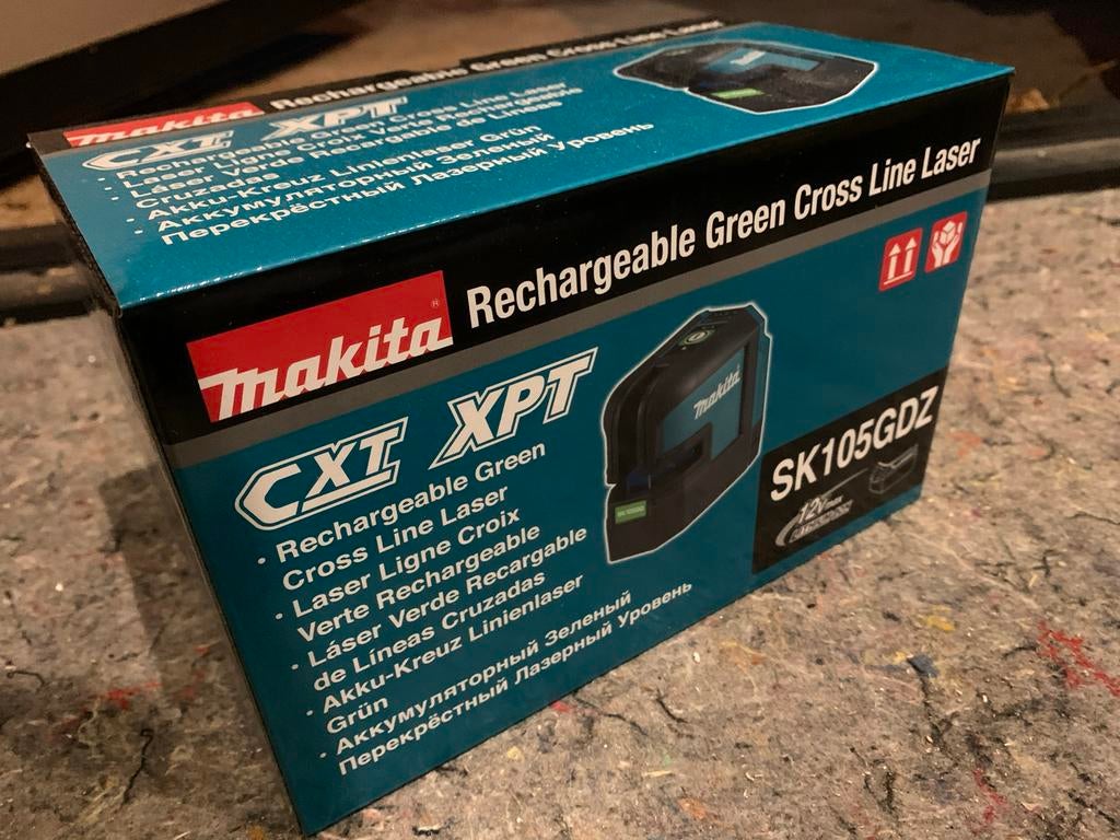 Makita CXT XPT Oplaadbare Groene Kruislijnlaser SK105GDZ, Ophalen of Verzenden, Nieuw