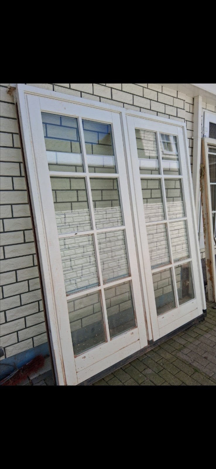 tuindeuren 7 dik met kozijn dts dorpel, Ophalen, Deurkozijn, Zo goed als nieuw, 150 tot 225 cm