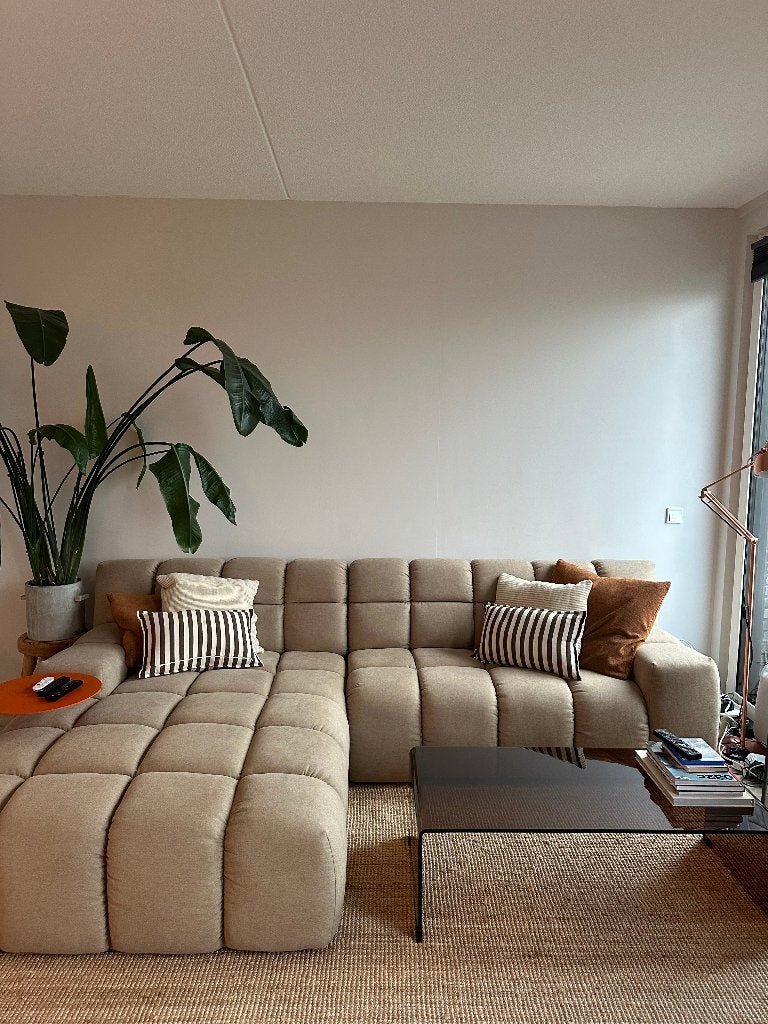 Zitmaxx Trentino Longchair hoekbank – beige/taupe, Ophalen, 250 tot 300 cm, Hoekbank, Zo goed als nieuw