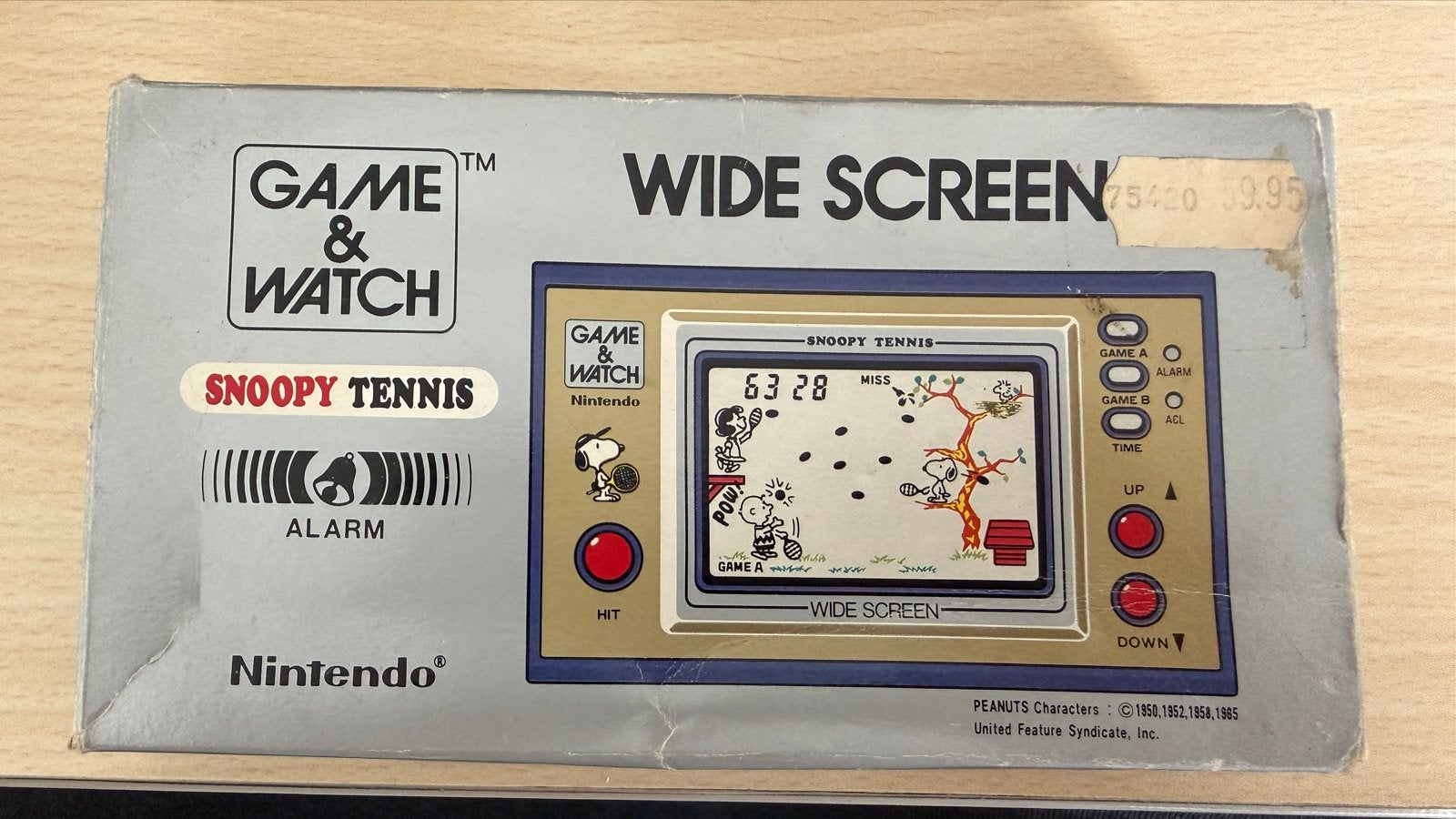 Nintendo Game & Watch Snoopy Tennis Wide Screen sp-30, Ophalen of Verzenden, Nintendo, Gebruikt