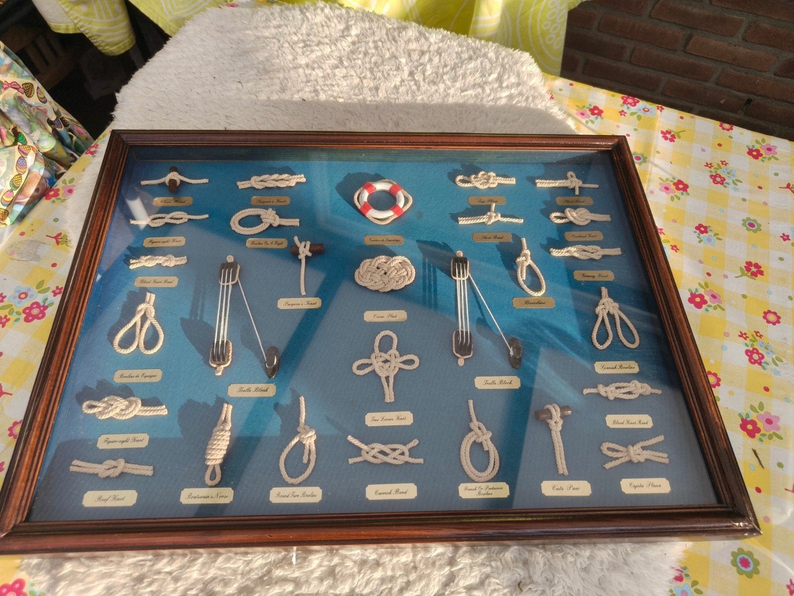 handgemaakt nautisch knopenbord, Antiek en Kunst, Ophalen of Verzenden
