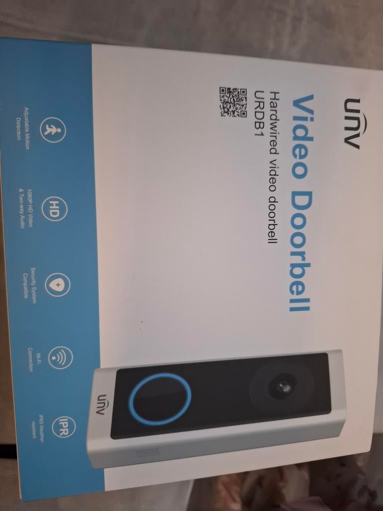 UNV Video Deurbel URD B1 - Nieuw in doos, Ophalen of Verzenden, Ingebouwde camera, Nieuw, Bedraad