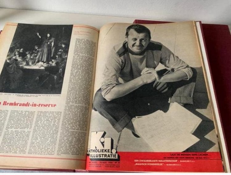 Toon Hermans- KATHOLIEKE ILLUSTRATIE-geb. Sept-december 1956, Antiek en Kunst, Antiek | Boeken en Bijbels, Ophalen of Verzenden