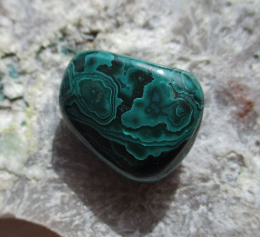 Chrysocolla Malachiet - trommelsteen -, Ophalen of Verzenden, Mineraal