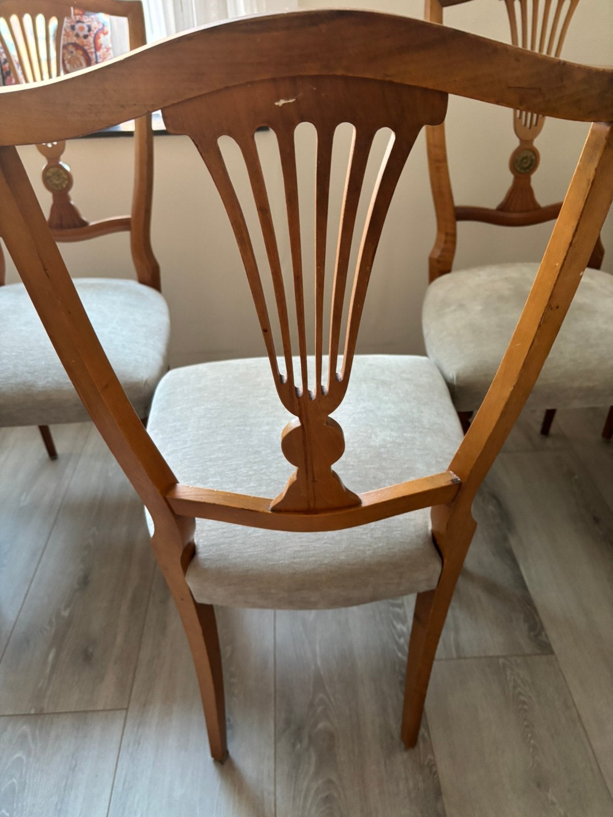 4 mooie antieke eetkamer stoelen, Antiek en Kunst, Antiek | Meubels | Stoelen en Banken, Ophalen