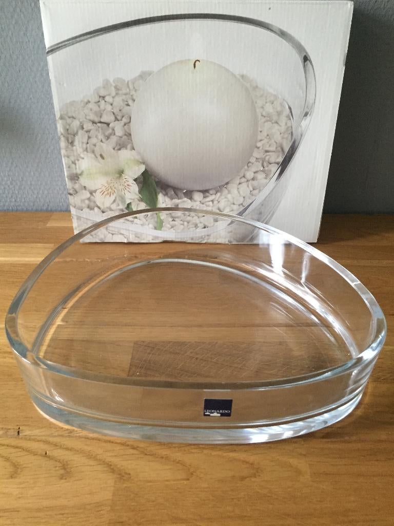 Leonardo Organic Schale glazen schaal, Ophalen of Verzenden, Nieuw, Overige vormen, Glas