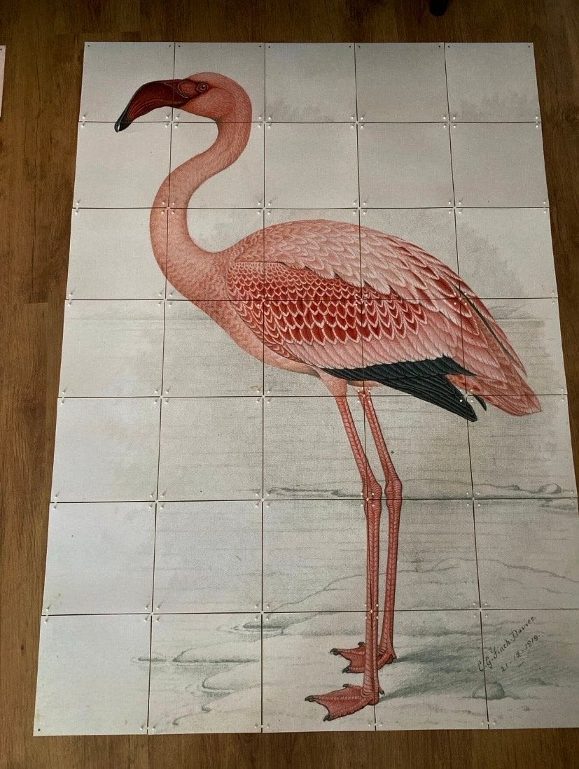IXXI Flamingo wanddecoratie, Textiel, Ophalen of Verzenden, Zo goed als nieuw, Wandbord of Wandpaneel