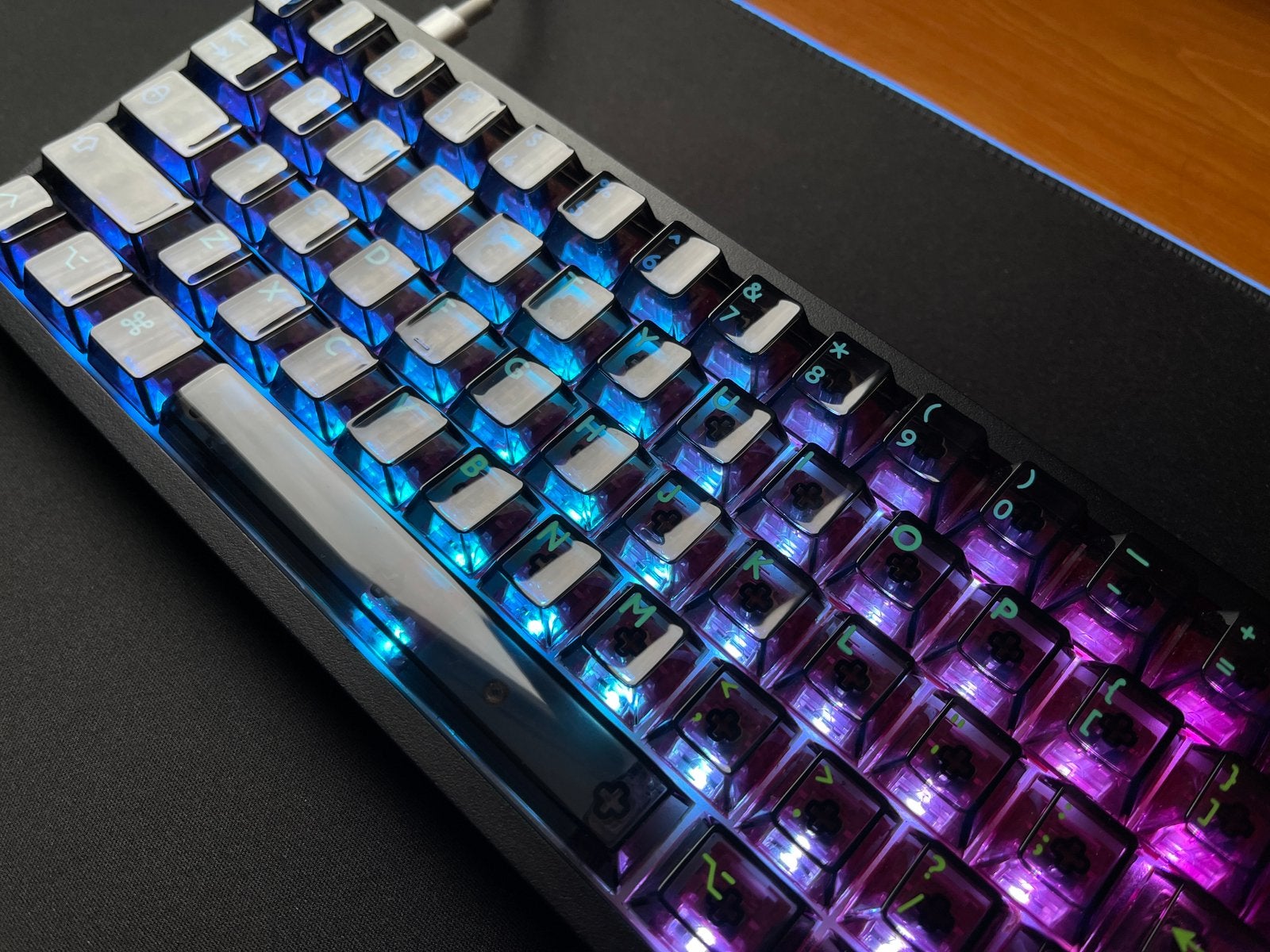 Custom KBD67 Lite | Durock v2 stabs | Akko CS Rose Lubed, Computers en Software, Toetsenborden, Ophalen of Verzenden, Zo goed als nieuw