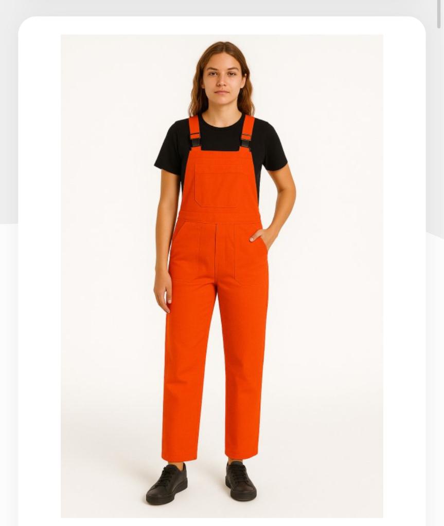 Oranje tuinbroek, Nieuw, Onbekend, Kleding, Maat 36 (S)