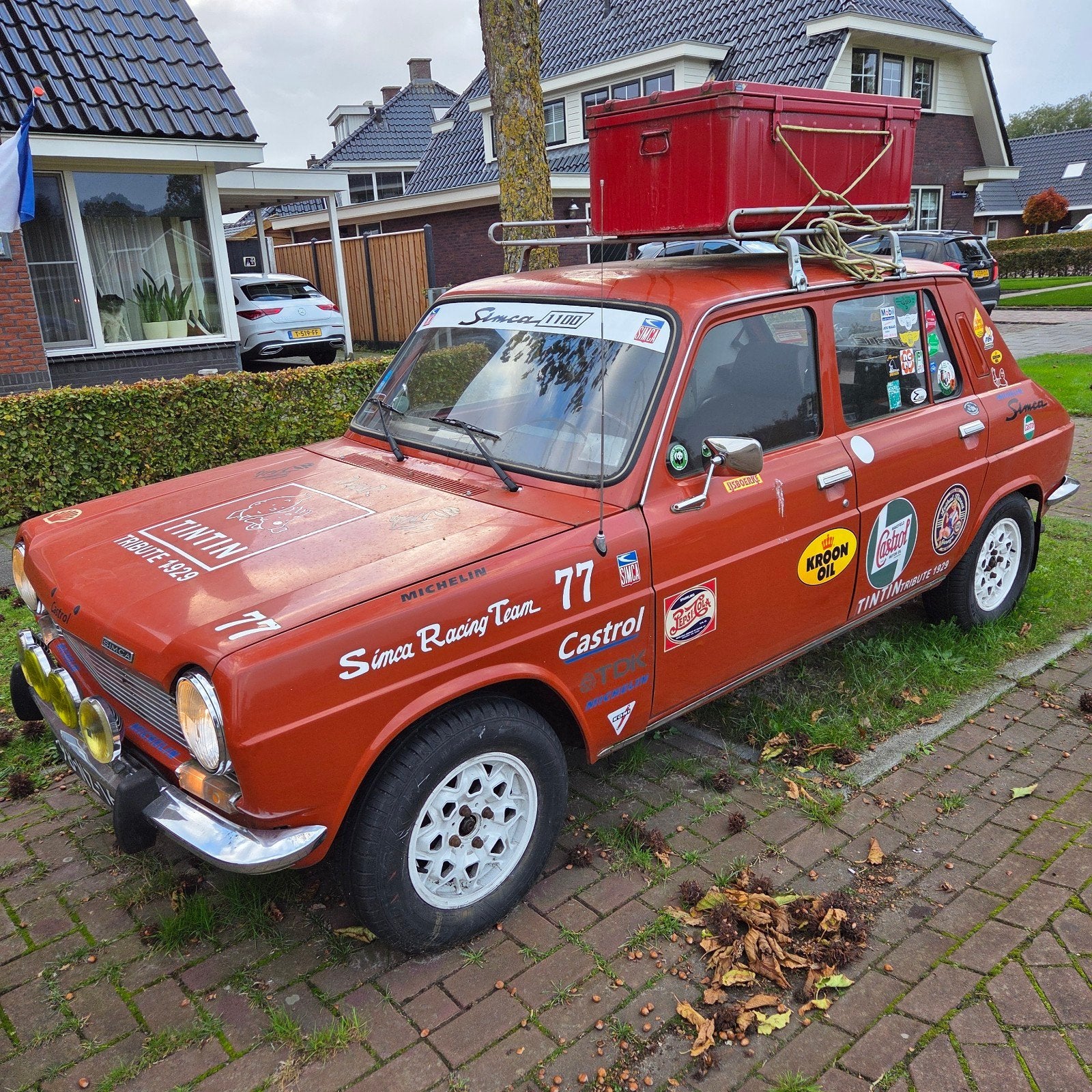 Simca 1100 1.1 LE 1977 Rood, Auto's, 4 cilinders, Origineel Nederlands, Handgeschakeld, Particulier