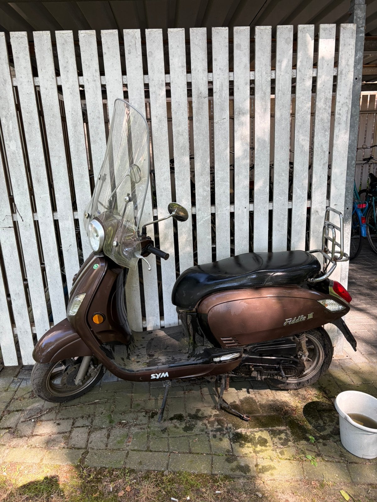 SYM fiddle III, Fietsen en Brommers, Snorfietsen en Snorscooters, Ophalen, Gebruikt, SYM, Benzine