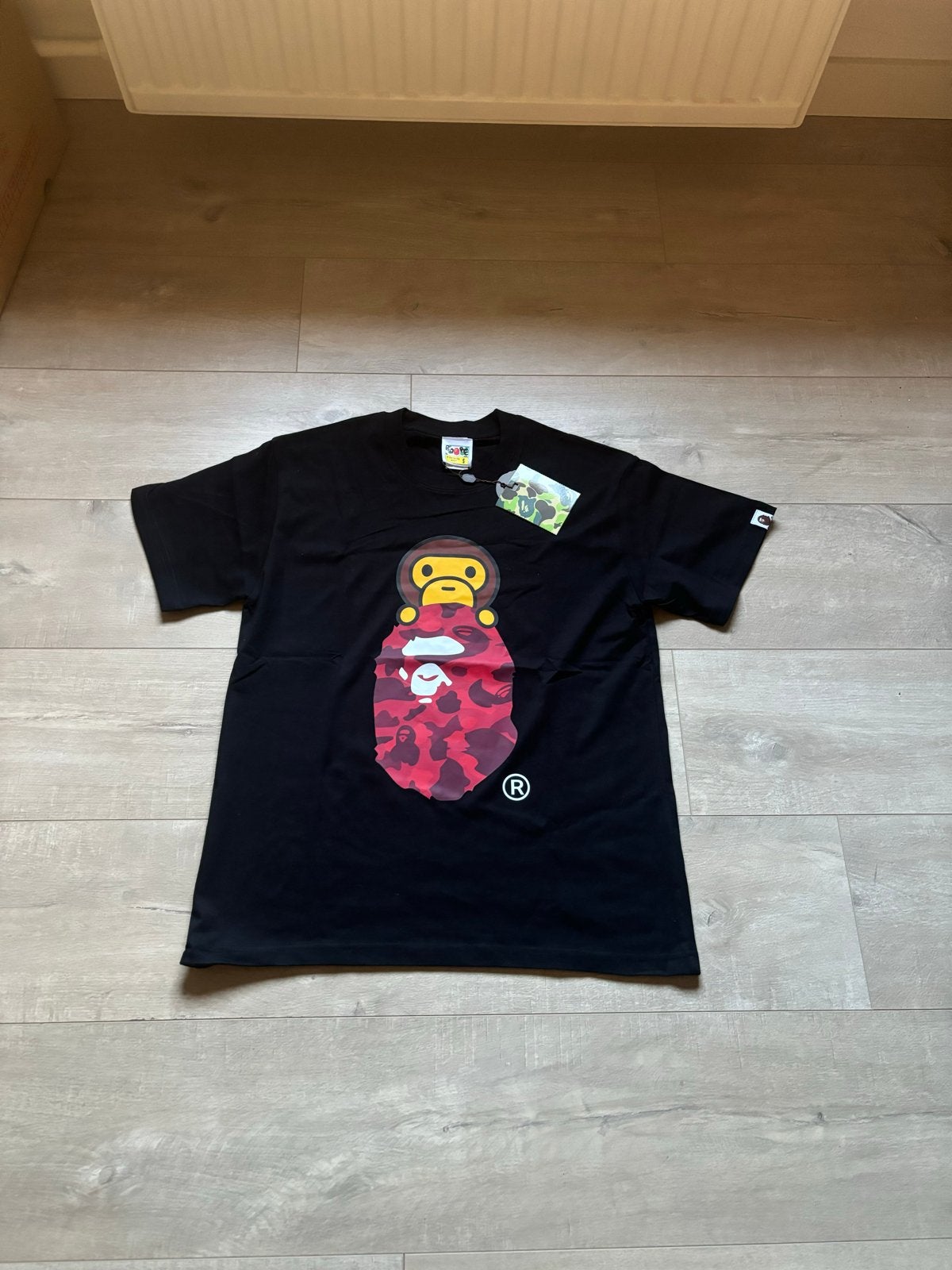 A Bathing Ape BAPE T-shirt Zwart Maat S Nieuw met labels, Ophalen of Verzenden, Nieuw, Maat 46 (S) of kleiner, Zwart