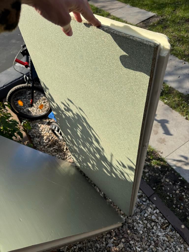 GRATIS! 3 PIR platen + spaanplaat - Vandaag ophalen!, Ophalen, 4 tot 8 cm, Gebruikt, Hardschuim (Pir)