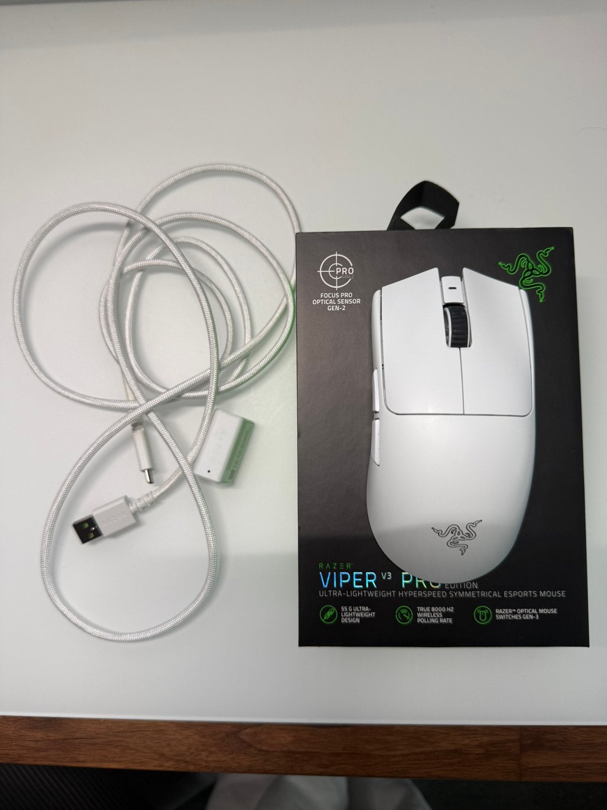 Razer Viper V3 Pro (Wit) [ALLEEN OPHALEN], Computers en Software, Muizen, Ophalen of Verzenden, Zo goed als nieuw