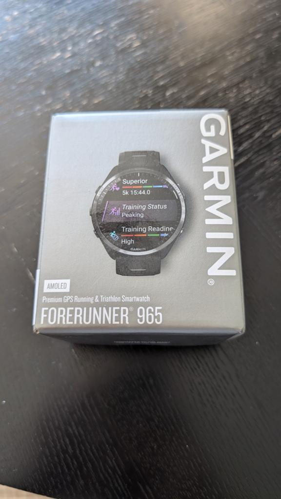 Garmin Forerunner 965, Sieraden, Tassen en Uiterlijk, Sporthorloges, Verzenden, Zwart, Garmin forerunner, Nieuw