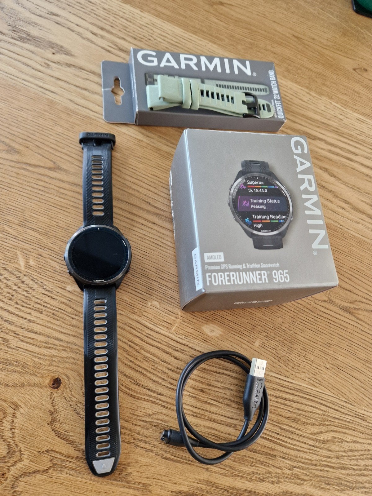 Garmin Forerunner 965 GPS-smartwatch - Uitstekende staat, Sieraden, Tassen en Uiterlijk, Sporthorloges, Zo goed als nieuw, Android