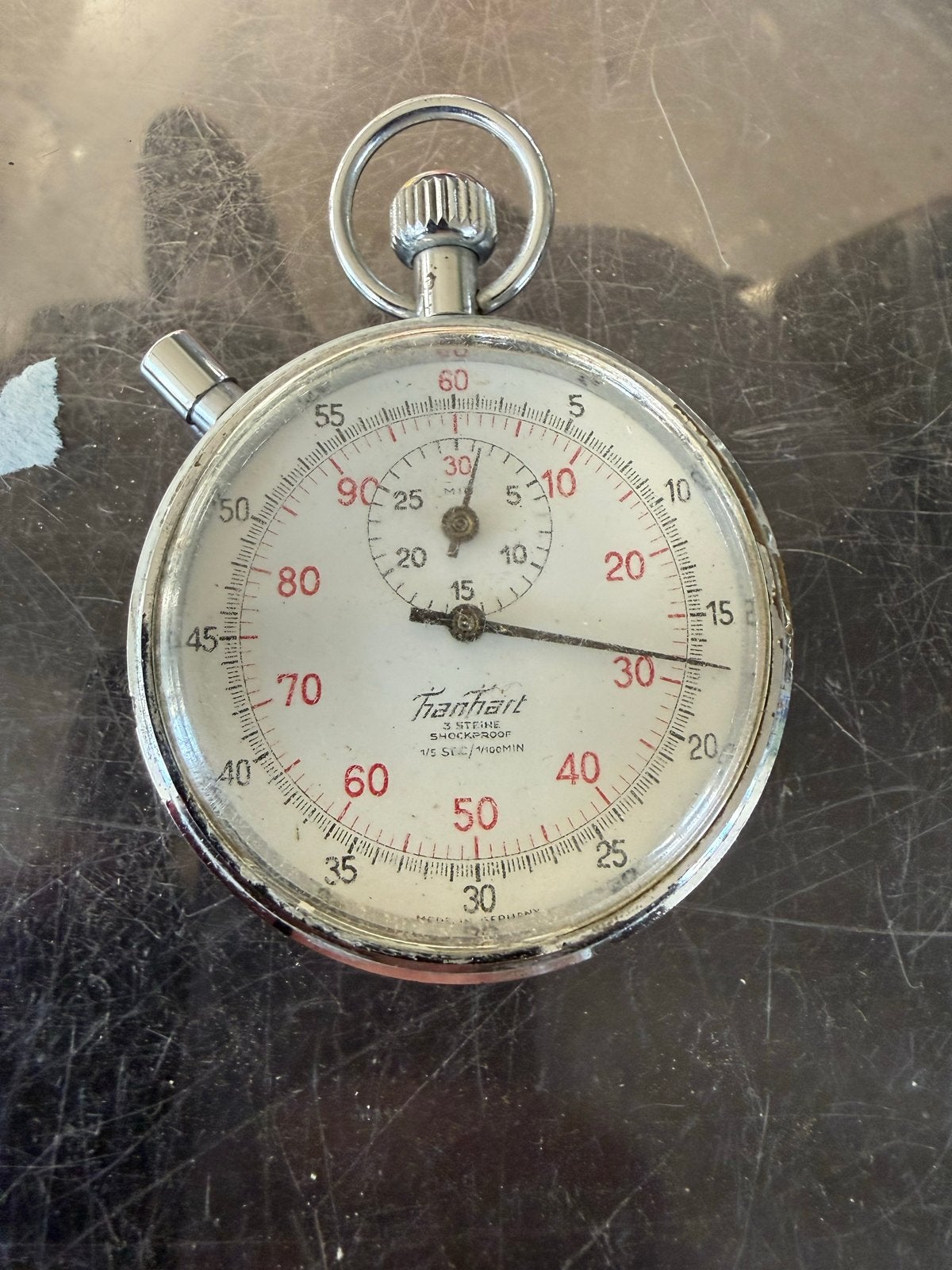 Vintage Hanhart Stopwatch - Antiek Tijdmeetinstrument, Ophalen of Verzenden