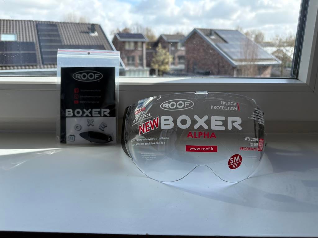 Roof boxer vizier Alpha V8 SM, Motoren, Kleding | Motorhelmen, Ophalen, Nieuw zonder kaartje, Systeemhelm, Overige merken