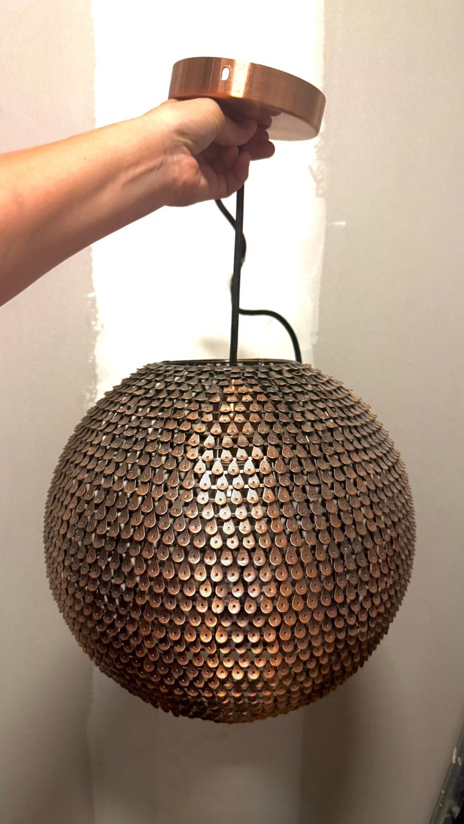 Dutch Bone Hanglamp Bronskleurig, Ophalen, Zo goed als nieuw