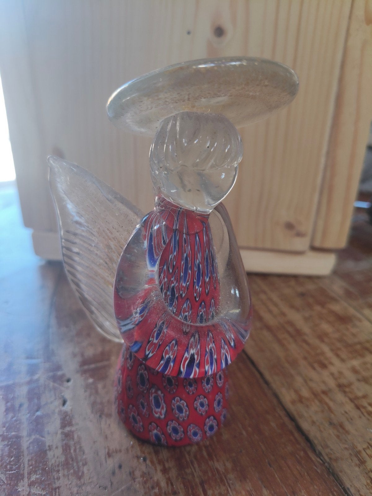 Murano Glazen Engel met Millefiori Decoratie, Ophalen of Verzenden