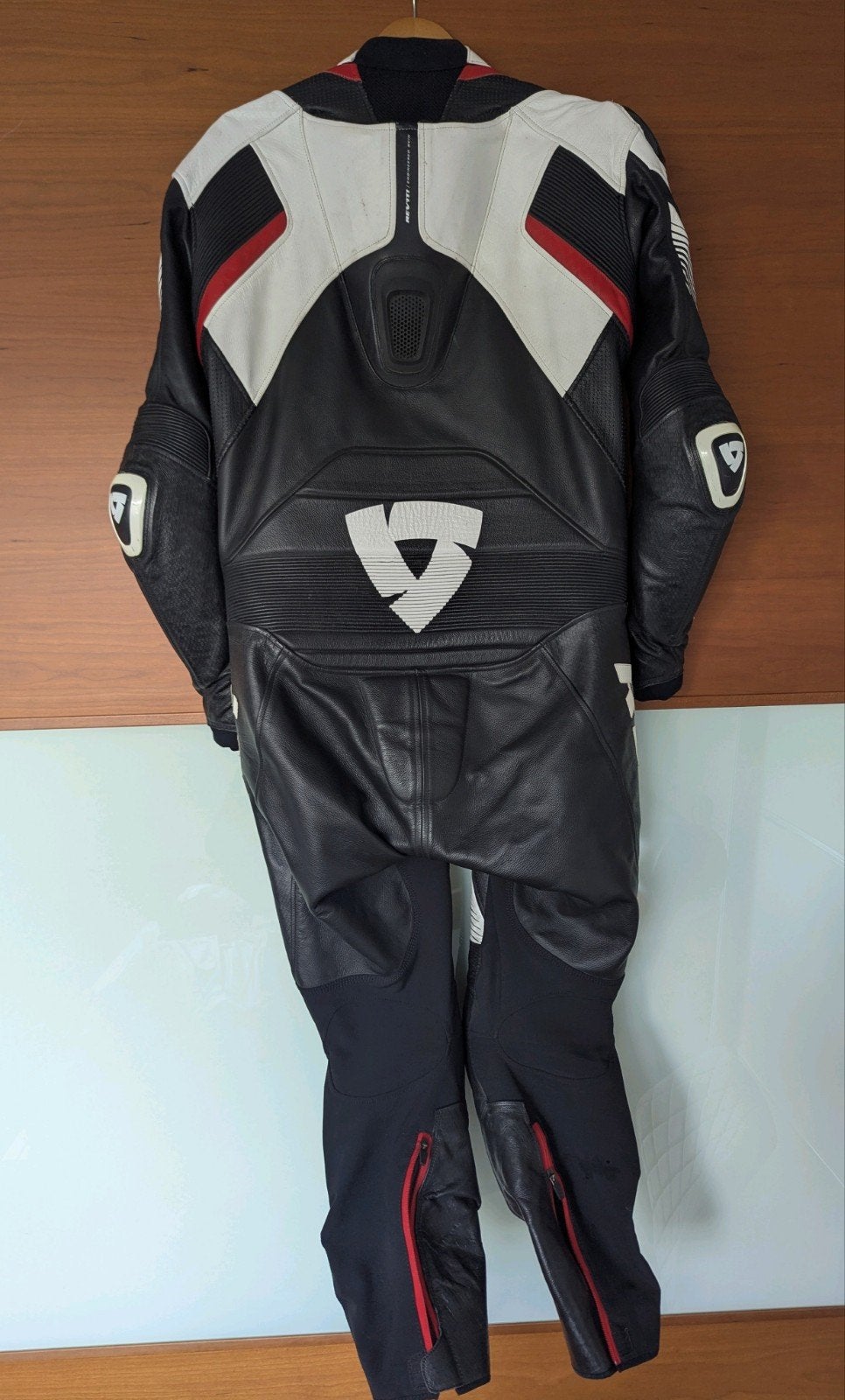 REVIT! Spitfire 1 piece white red, maat 54, Ophalen, REV'IT!, Tweedehands, Heren